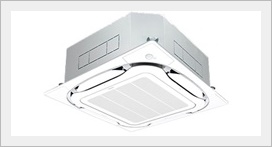 天井カセット型の業務用エアコン